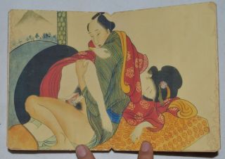 Ancient Japan Painting Shunga Artistic Erotic Viusal Painting Scrolls