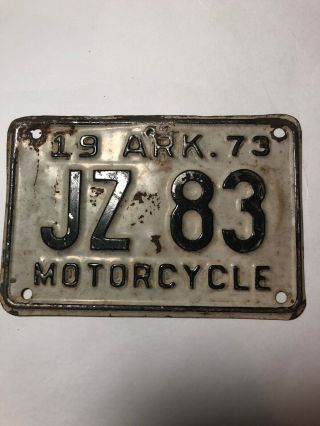 1973 Arkansas Motorcycle Plate