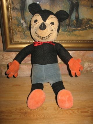 giant size MICKEY MOUSE 1930 DEANS ENGLAND WALT DISNEY VINTAGE EARLY TOY DOLL 3