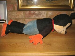 giant size MICKEY MOUSE 1930 DEANS ENGLAND WALT DISNEY VINTAGE EARLY TOY DOLL 9