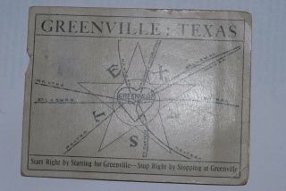 Greenville,  Texas - 1911 Will N.  Harrison Promotional Booklet