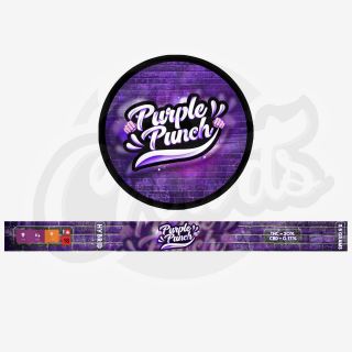 Purple Punch Rx Cali Weed Stickers Labels For Press It In Pressitin Tins 100ml