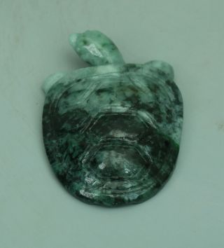 Cert ' d Untreated Green Nature A jadeite Jade Statue Sculpture tortoise z74071H 4