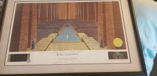 Star Wars “rebel Ceremony” Lithograph Signed By Ralph Mcquarrie 1340/2500