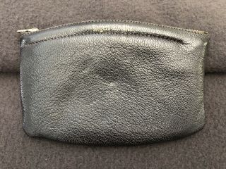 Vintage Rogers Air - Tite Tobacco Zip Pouch Black Leather English Morocco 2
