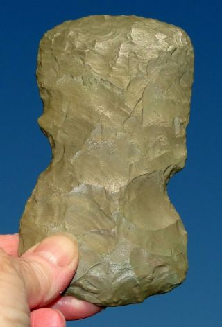 Neoltihic Green Jasper TOOL/AXE from Ténéré - Niger - patina 2