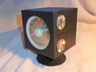 Space Age Vintage Panasonic R - 47a Radio - The Cube - Scarce Unique - Sounds Good