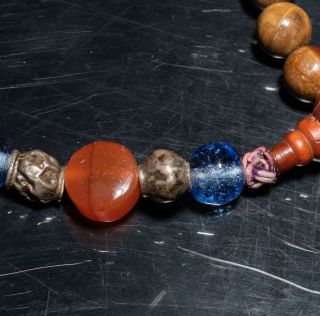 Late 19th c.  Chinese Antique Root Amber Prayer Beads 3