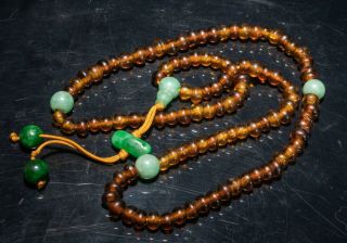 Chinese Antique Glass Prayer Beads