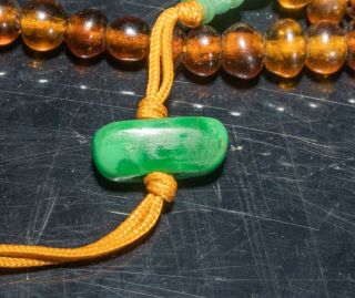 Chinese Antique Glass Prayer Beads 3