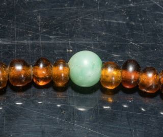 Chinese Antique Glass Prayer Beads 6
