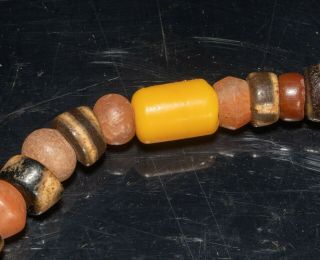 Tibetan Old Trade Agate & Glass Prayer Beads 2