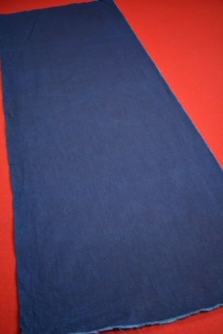 ZH26/85 Vintage Japanese Fabric Cotton Antique Boro Patch Indigo Blue 43.  3 