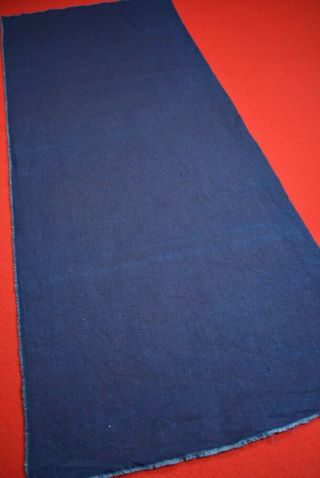 ZH26/85 Vintage Japanese Fabric Cotton Antique Boro Patch Indigo Blue 43.  3 