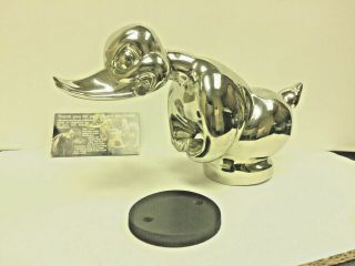 Nickle Plated Convoy Rubber Duck Hood Ornament