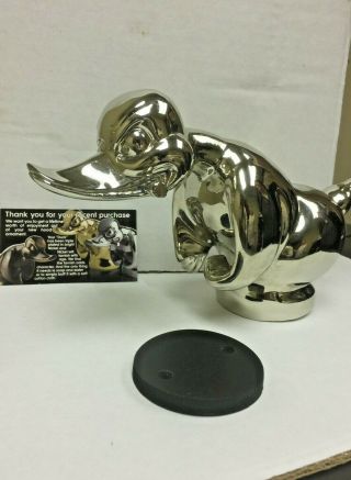 Nickle plated convoy rubber duck hood ornament 2