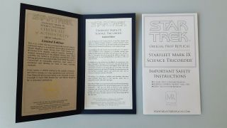 Master Replicas Star Trek Starfleet Mk IX Science Tricorder Limited Edition 12