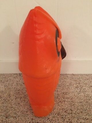 Tico Toys Blow Mold Owl - Orange Lighted Hard to Find HTW 14 inch 3