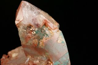 Ajoite Phantom & Hematite in Quartz Crystal MESSINA MINE,  SOUTH AFRICA 10