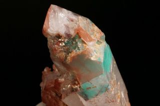 Ajoite Phantom & Hematite in Quartz Crystal MESSINA MINE,  SOUTH AFRICA 11