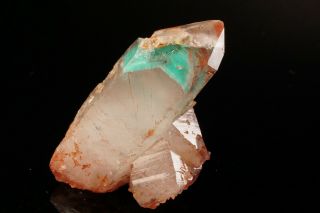 Ajoite Phantom & Hematite in Quartz Crystal MESSINA MINE,  SOUTH AFRICA 12