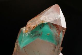 Ajoite Phantom & Hematite In Quartz Crystal Messina Mine,  South Africa
