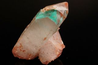 Ajoite Phantom & Hematite in Quartz Crystal MESSINA MINE,  SOUTH AFRICA 2