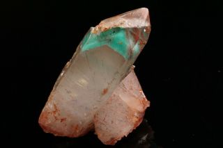 Ajoite Phantom & Hematite in Quartz Crystal MESSINA MINE,  SOUTH AFRICA 5