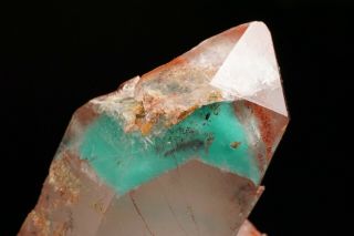 Ajoite Phantom & Hematite in Quartz Crystal MESSINA MINE,  SOUTH AFRICA 8