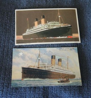 Art Card White Star Line Ss Doric (signed),  Cunard White Star Doric (mann) 20