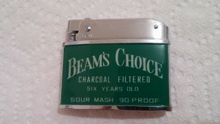 Vintage Advertising Flat Lighter Beam 