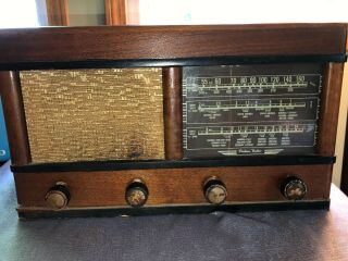Vintage Andrea Arc H6w Short Wave Broadcast Radio - For Part Of Repair
