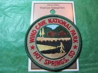 Wind Cave National Park Embroidered Patch Hot Springs South Dakota - P71