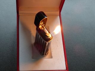 Cartier Decor Lighter ' BACKGAMMON ' Laque Noire Fully Boxed with Books 7