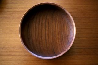 Set of 8 Turned - wood Teak Bowls Made in Denmark - Mid Century Modern 4