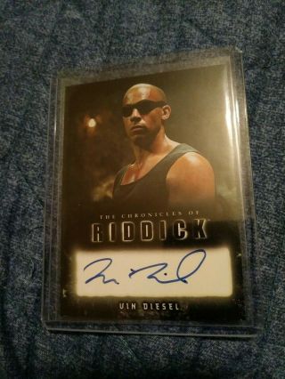 The Chronicles Of Riddick - Vin Diesel As Richard B.  Riddick Auto Autograph Card