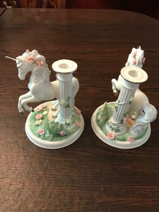 The Garden Of The Unicorn Candle Sticks Princeton Gallery 1993 4