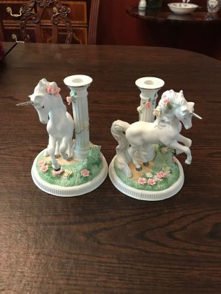 The Garden Of The Unicorn Candle Sticks Princeton Gallery 1993 6