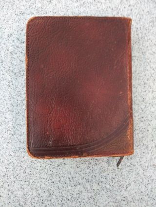 Vintage Leather Playing Card Case,  2 Vintage Rare Norman Rockwell Decks 3