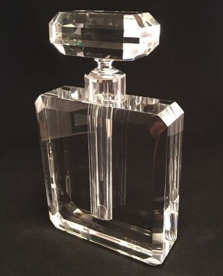 Large Scale Faceted Crystal Perfume Bottle Store Display