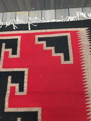 Very Large American Indian Navajo Blanket Rug 6‘ X 9‘ 2