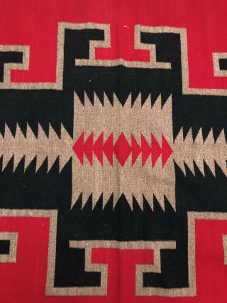 Very Large American Indian Navajo Blanket Rug 6‘ X 9‘ 6