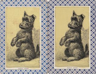 2 Playing Swap Cards Dogs Scottie Scotty Terrier - Hoot Mon Artist - Blues