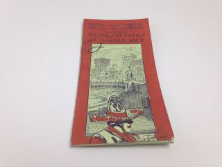 Antique El Paso,  Tx & Juarez,  Mex Travel Brochure 8 Pages Red Cover 1927
