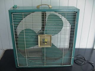 Emerson Electric All - Metal Teal Blue 2 Speed Reversible Box Fan Thermostat