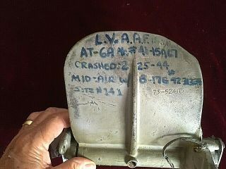 So Rare Rudder Ped.  artifact from AT - 6A/B - 17G Mid - air - 2 - 25 - 44 Nr.  Las Vegas,  NV. 2