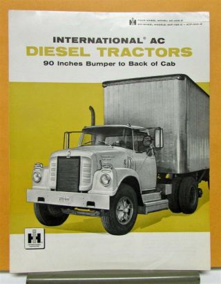 1958 International Harvester Truck Model Ac 225 Acf 195 205 Sales Brochure