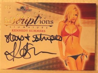 2017 Benchwarmer America The Auto Inscriptions - Kennedy Summers 5/5