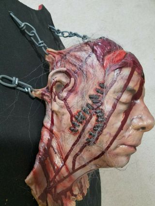 Rare Cinema Secrets Chained Face Plaque Prop Halloween,  Haunted House,  Torture 2