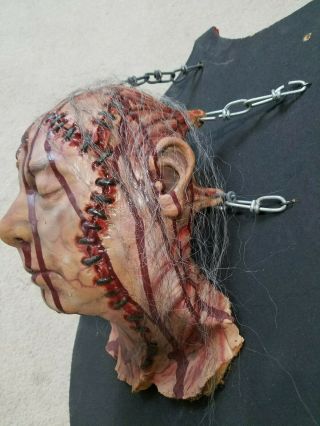 Rare Cinema Secrets Chained Face Plaque Prop Halloween,  Haunted House,  Torture 3